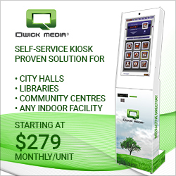 Qwick Media Self-Service Kiosk: Proven solution for indoor facilities