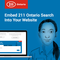 Embed 211 community & social services search on a municipal website