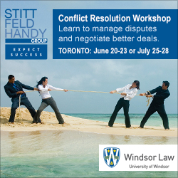 Conflict Resolution Workshop | Toronto: June 20-23 / July 25-28