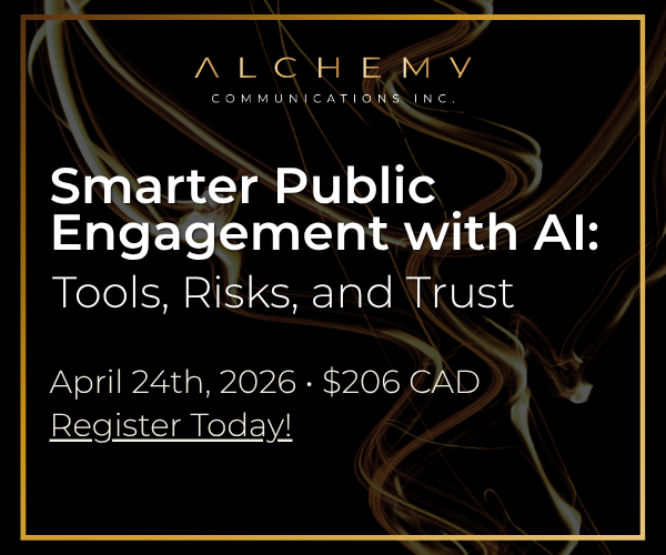 Online Course: Smarter Public Engagement with AI | Register Today »